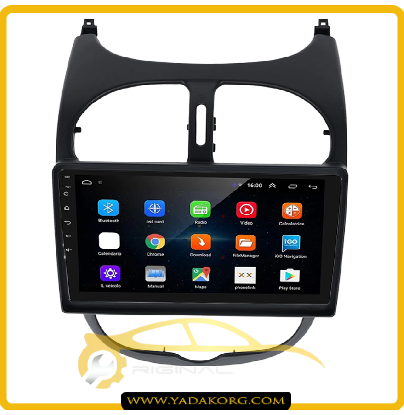 قاب مانیتور اندروید پژو 206